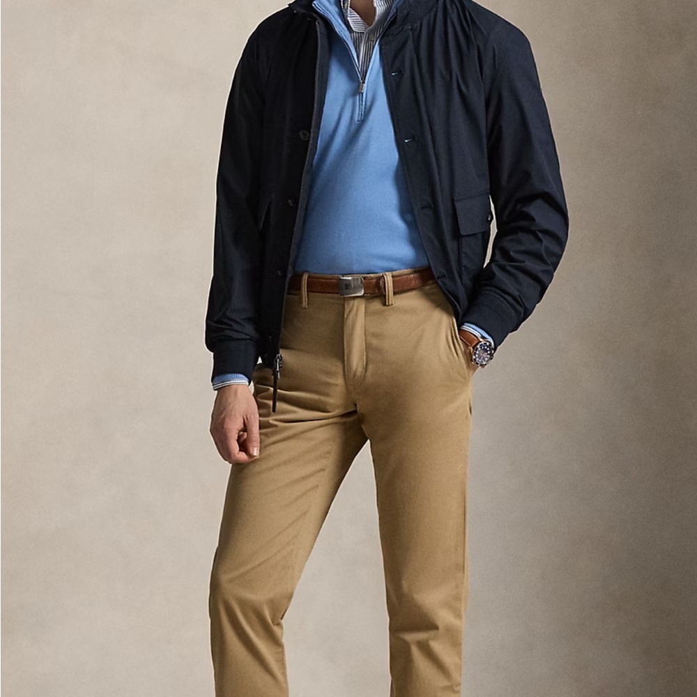 Vintage Ralph Lauren Men's Cream Chinos 
made in the USA